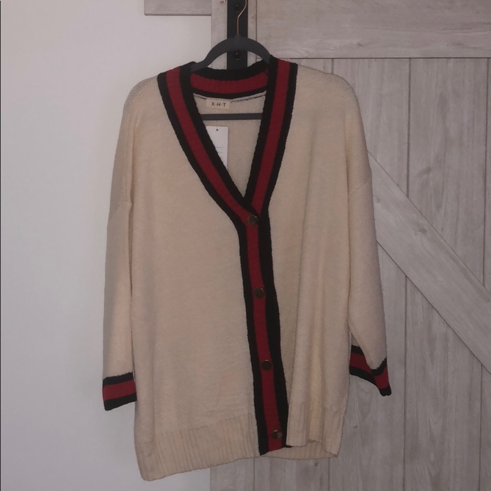 Button up sweater